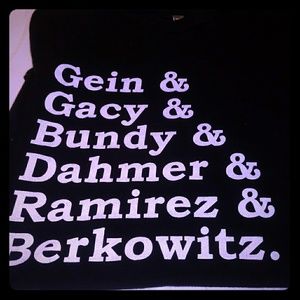 Rare and awesome true crime shirt!